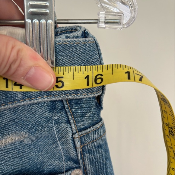 We The Free Piece of Work Denim Midi Skirt Size 27 NWT - Picture 7 of 9